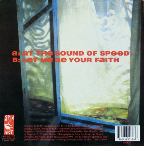 7 Single Usa - Boo Radleys - At The Sound Of Speed (1992) (Usado)