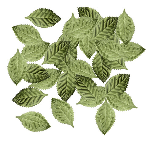 2 X 100pcs Hojas De Flores Artificiales Follaje De Hojas De