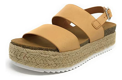 Espadrille Sandal De Tono Abierto De Las M B07np9gwqj_210324