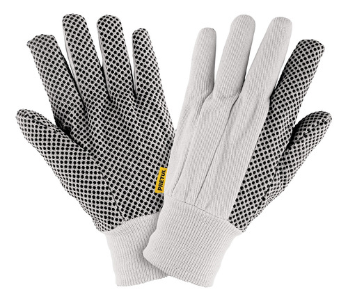 Guantes De Algodón Con Puntos Pvc Unitalla, Pretul 20330