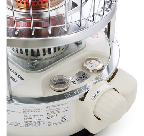 Estufa A Parafina Kerosene Mecha Kpm-3300 Gris 5,3l