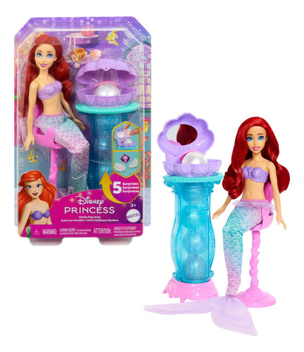 Disney Princesa Set De Juego Ariel Con Accesorios Sorpresa
