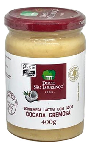 Cocada Pura São Lourenço 400g