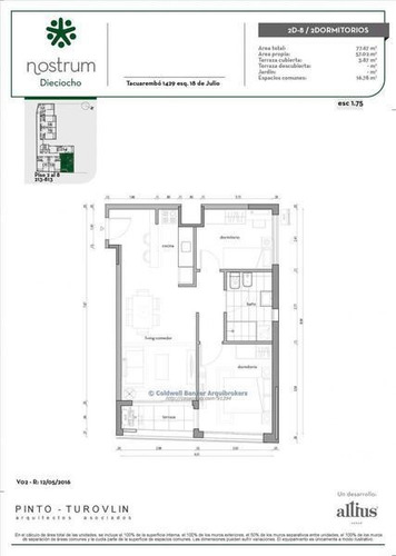 Apartamento En Venta De 2 Dormitorios En Centro