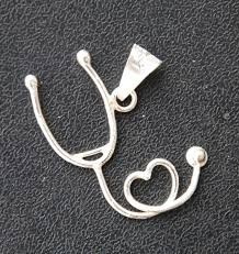 Collar De Estetoscopio En Plata 950
