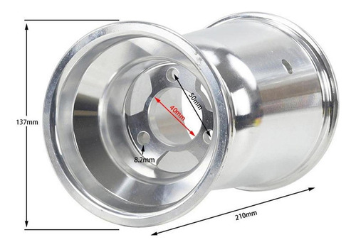 Llanta Trasera De Aleación De Aluminio Para Go Ancho 210 Mm