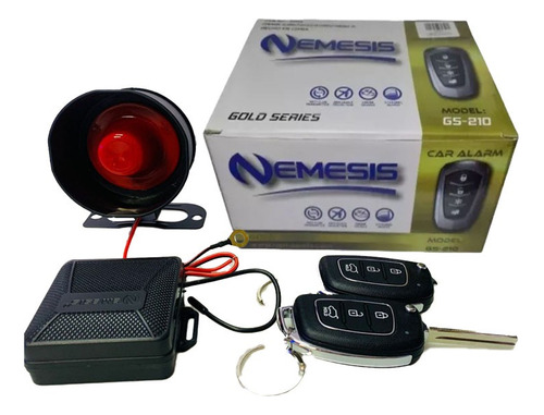 Alarma Nemesis Gs-210 Con 2 Llaves Tipo Navaja Universal