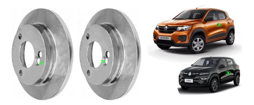 Discos De Freno Delanteros Kit X2 Renault Kwid Solido 