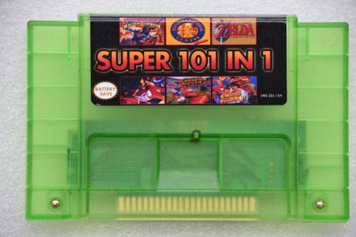 Super Nintendo Fita 101 Jogos Bateria Final Fantasy Mario