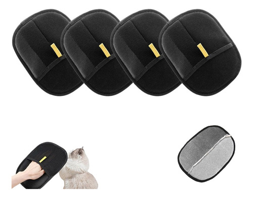 .x4 Luva De Pêlo De Gato, Removedor De Pêlos, Roupas E Sofás