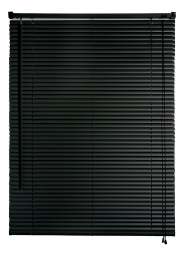 Persiana Pvc Para Janela Cortina Horizontal 1,80x1,60 Sala Cor Preto