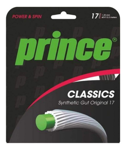 Prince Synthetic Gut Original 17 g Color Blanco Cuerda Para