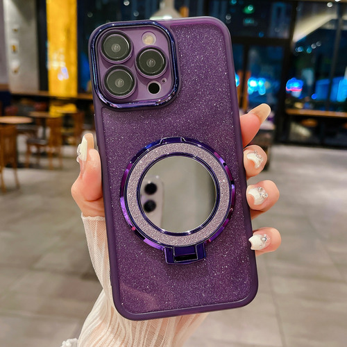 Funda Para Teléfono Con Flash Oppo A72/a92 /a53 Con Correa Transparente Y Espejo