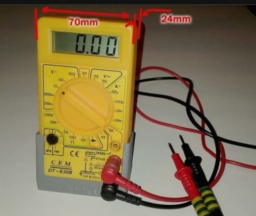 Soporte Porta Tester Multímetro Digital Modelo Económico