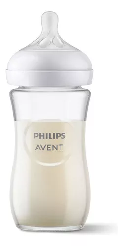 Philips Avent - Biberón natural, transparente, 4 onzas