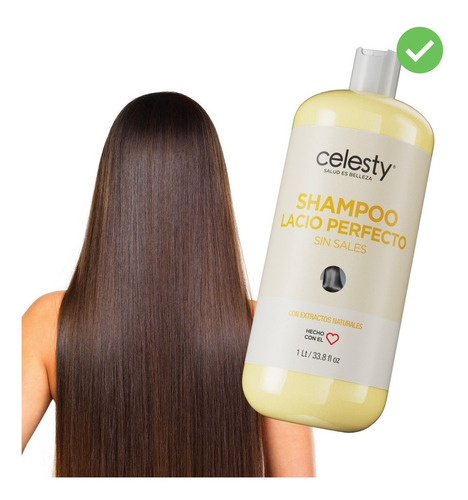 Shampoo Efecto Lacio Celesty 1lt