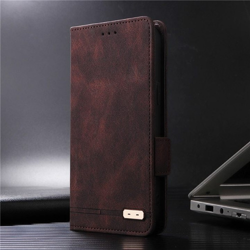 Funda Tipo Cartera Con Textura De Piel De Lujo Para Motorola