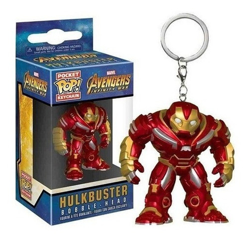 Imagem 1 de 6 de Pocket Pop Keychain Chaveiro Funko - Hulkbuster Infinity War