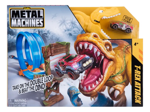 Juguete Pista Auto Metal Machines T-rex Zuru Para Niños Febo