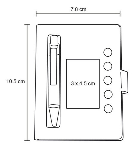 Imagen 6 de 10 de Mini Libreta De Papel Reciclado