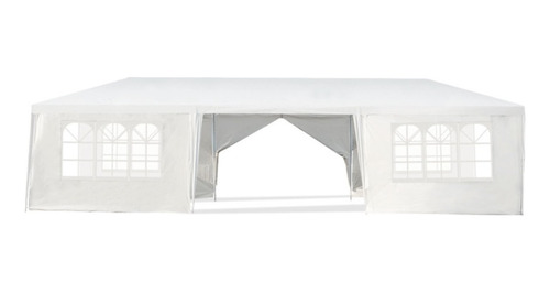 Toldo De 9x3 Mts Con Pared Carpa Fiestas Eventos Auto Blanco