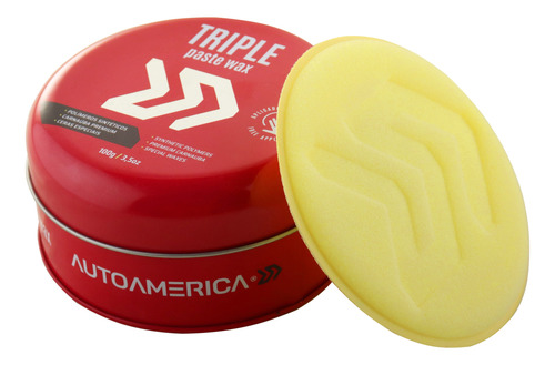 Cera Automotiva Carnaúba Triple Paste Wax 100g Autoamerica