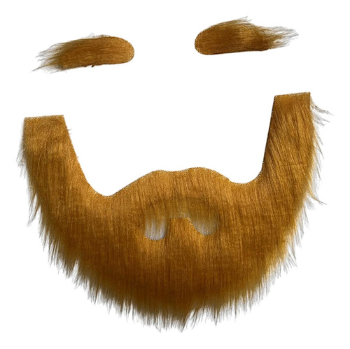 4 Conjunto De Cejas Y Barba Postizas, Disfraz Amarillo
