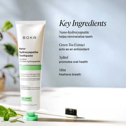 Pasta De Dientes Boka Nano Hydroxyapatite Remineralize White
