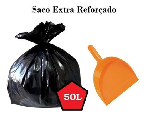 Saco De Lixo Extra Reforçado 50lt - 3 Kg