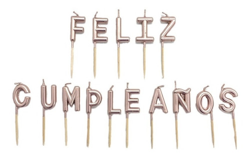 Velas Feliz Cumpleaños Decorativas Para Tortas