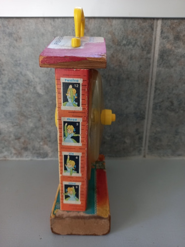 Fisher Price Music Box Teaching Clock. Made In Usa (Usado)
