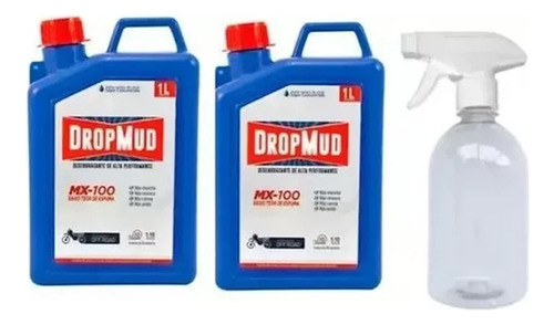 Shampoo Desengraxante Drop Mud Mx-100 2 Litro + Borrifador