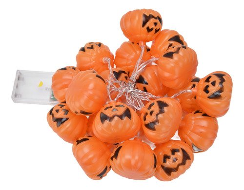 Cadena De 20 Led Con Forma De Calabaza Para Halloween, 3 Met