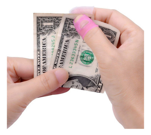 A 16pcs Dedal Silicona Para Contar Dinero Protector