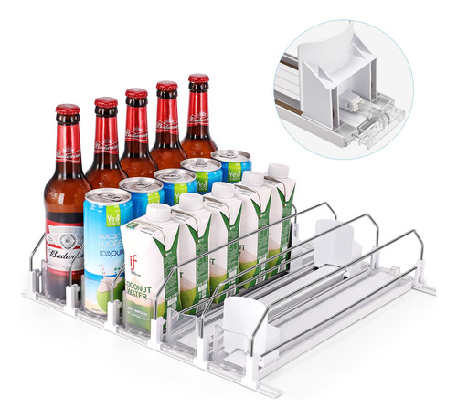 Iklestar Organizador De Bebidas Mejorado Para Refrigerador,