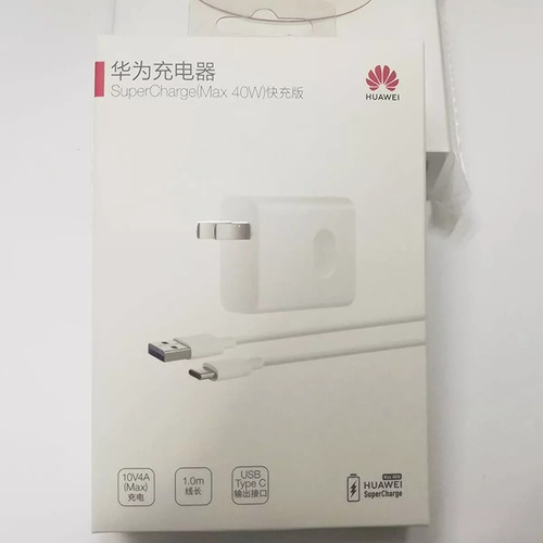Cargador Huawei Super Turbo 40w tipo C sellado original