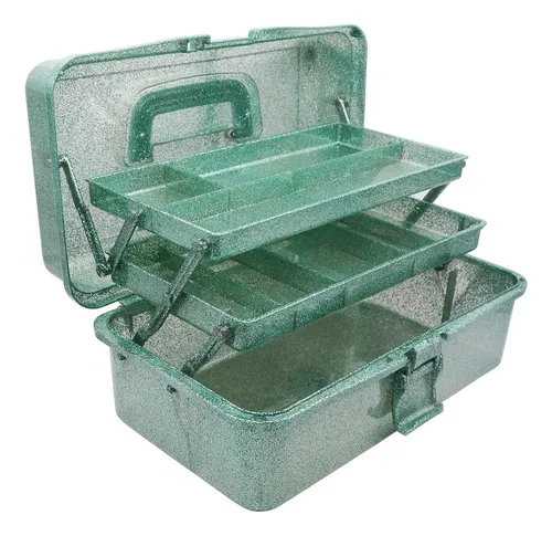 Caja De Almacenamiento Anrui 3 Niveles Verde Multifuncional