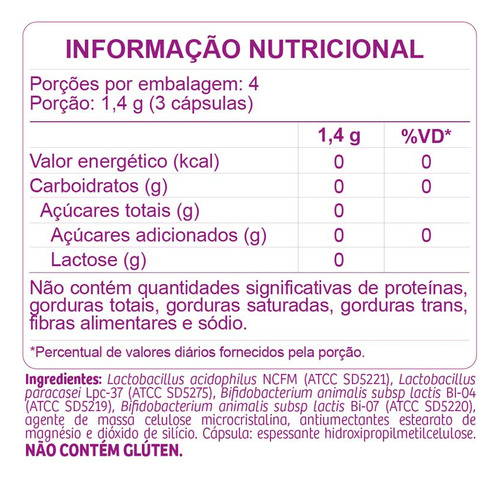Kit 3 Floraliv® Probiótico Display 12 Cápsulas Vegetais