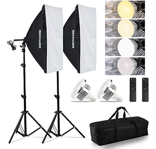 Softbox Kit De Iluminación Fotografía Soft Box 20'' X 28'', 