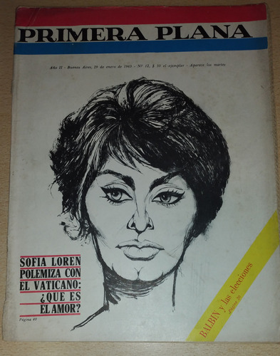 Revista Primera Plana N°12 Enero De 1963