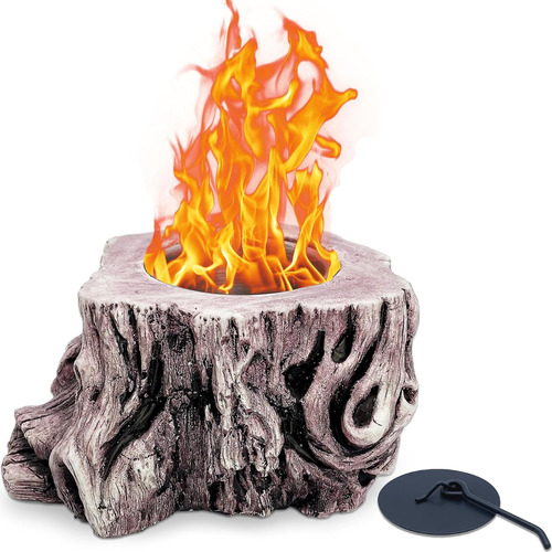 Hoguera Portátil De Mesa, Tocón De Árbol, Chimenea De Alcoho