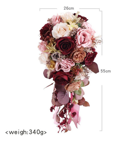 Ramo De Boda, Novia Con Flores, Ramo De Mano Romántico