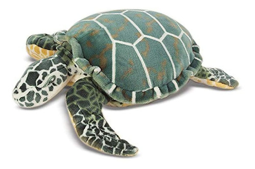 Melissa Y Doug Tortuga De Mar Gigante, Animal De Peluche