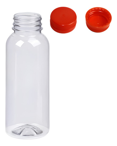 Garrafa Pet 250ml Cilindrica Lisa Com Tampa 1080 Unidades Cor Laranja