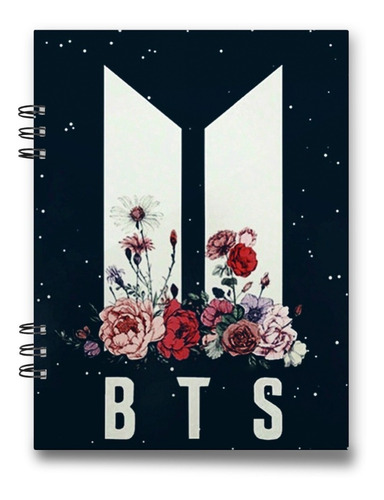 Cuaderno Bts Banda K-pop 15x20 Cms 100 Hojas Tapa Dura