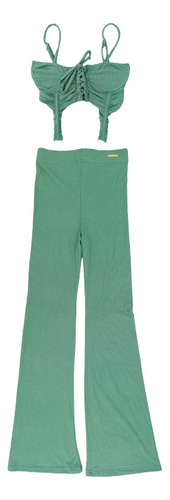 Conjunto Pantalon Blusa Corset (ca0544)
