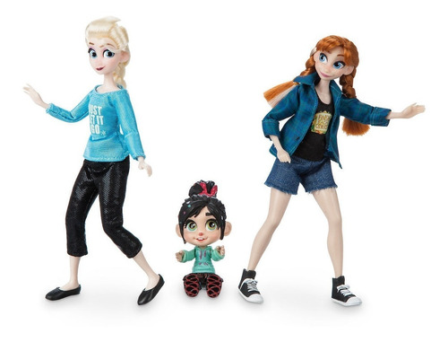 Disney Ralph Princesas Ariel Rapunzel Bella Frozen Elsa Anna
