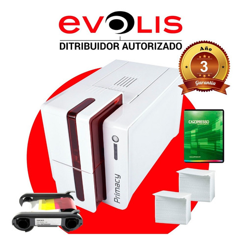 Impresora Tarjetas Evolis Primacy Una Cara + Ribbon