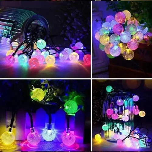 L Lámpara Solar Con Forma De Guirnalda De Luces Led Para