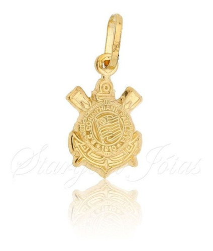 Imagem 1 de 4 de Pingente Símbolo Do Corinthians Ouro 18k Stargold Jóias